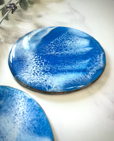 Ocean Resin Coasters - Set of 2