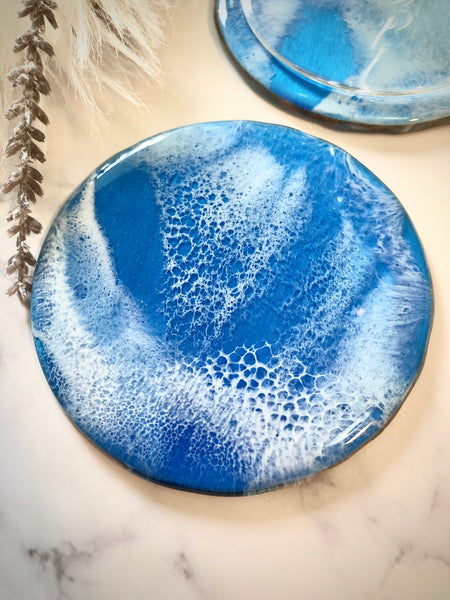 Ocean Resin Coasters - Set of 2
