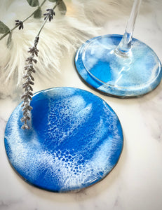Ocean Resin Coasters - Set of 2